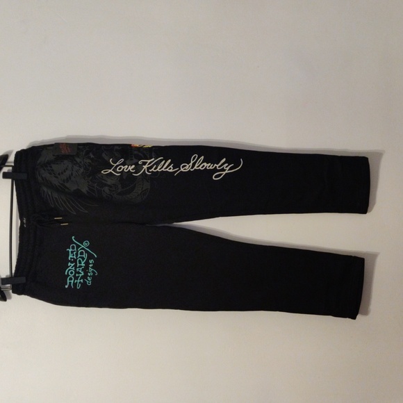 Ed Hardy Other - Ed Hardy Men's Black Joggers with Graphic Design